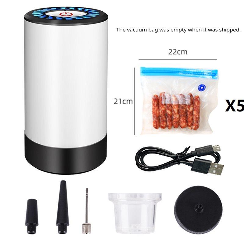 ABFS Wireless Electric Rechargeable Household Food Vacuum Sealing Machine Mini Small Pump Vacuum Pump
