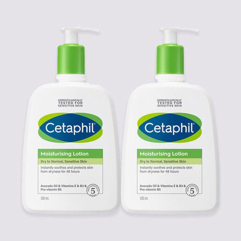 Cetaphil Moisturizing Lotion 500ml x 2 FREE