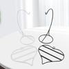 Decorative 50 Hole Heart Shape Iron Jewelry Stand Earring Organizers Desktop Display for Earrings Home Store Presentation