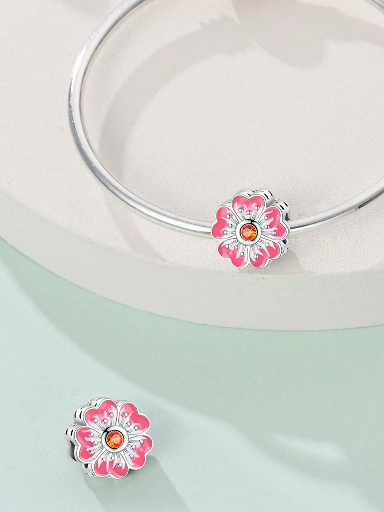 

Charms Plata Pink Bag Cosmetics Beads Charm Copper Plated Fit Charms Copperoriginal Bracelet For Jewelry Making Diy Charm