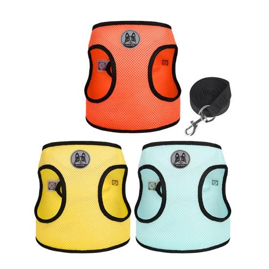 

1 комплект, поводок для жилета для домашних животных, шлейка без застежки, лента, защита от побега, дышащая нагрудная шлейка для маленьких собак, щенков XS