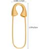 5pcs Heavy Duty Safety Pin Brooch Pin Brooches Metal Spring Lock Pin Fasteners Dresses Sewing Crafting Making for Clothes Hats Skirts Garments