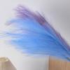 Colorful Faux Pampas Grass Non-Shedding Fluffy Artificial Bulrush 38.5" Tall Fake Reed Stems for Vase Filler Living Room Wedding Decoration