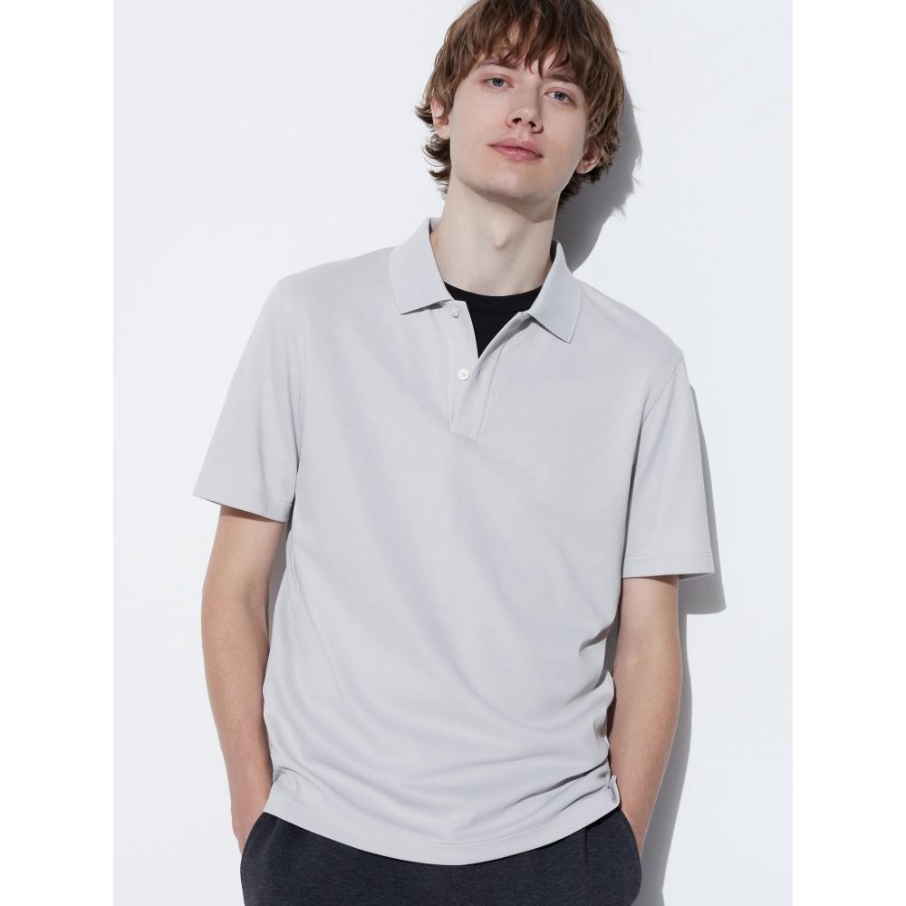 

Uniqlo Футболка-поло Airism Cotton Pique с коротким рукавом 00 WHITE/MEN S