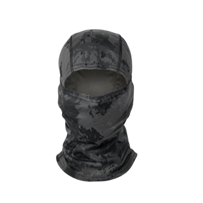 Balaclava Camouflage Cappello Maschera Integrale per Ciclismo Sport all'Aperto Caccia Escursionismo Maschera da Sci Casco da Moto Cappello Interno