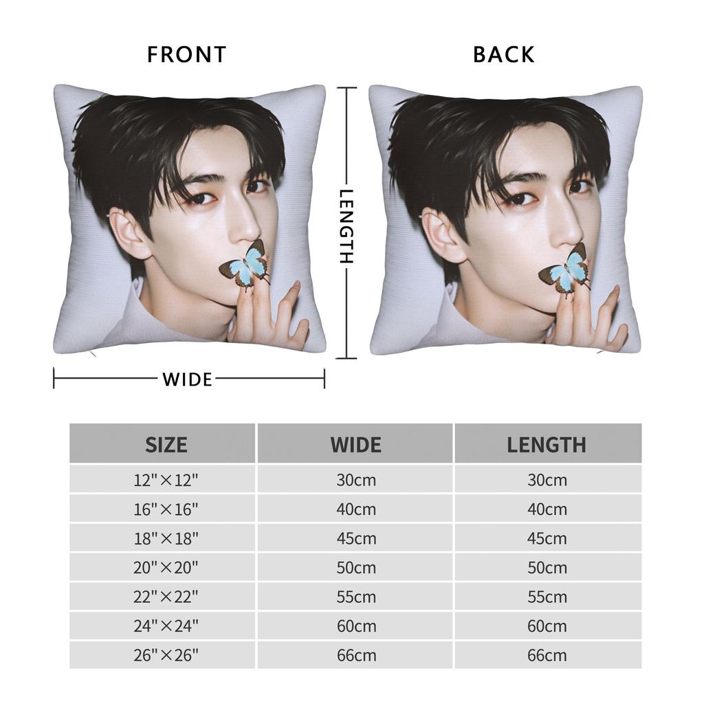 Zhang Actor Linghe Pillow Case Retro Trendy Pillow Cover Square Pillowcases For Wedding Party Home Decor