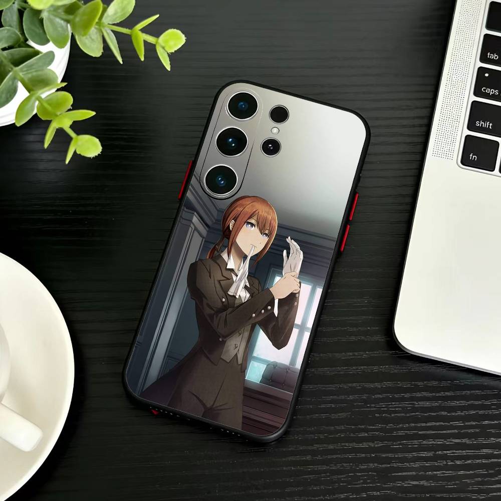 STEINS GATE D-Rintaro O-Okabe Phone Case For Samsung S26,S25,S24,S23,S22,S30,S21,Ultra,Plus,FE 5G Black Soft Cover