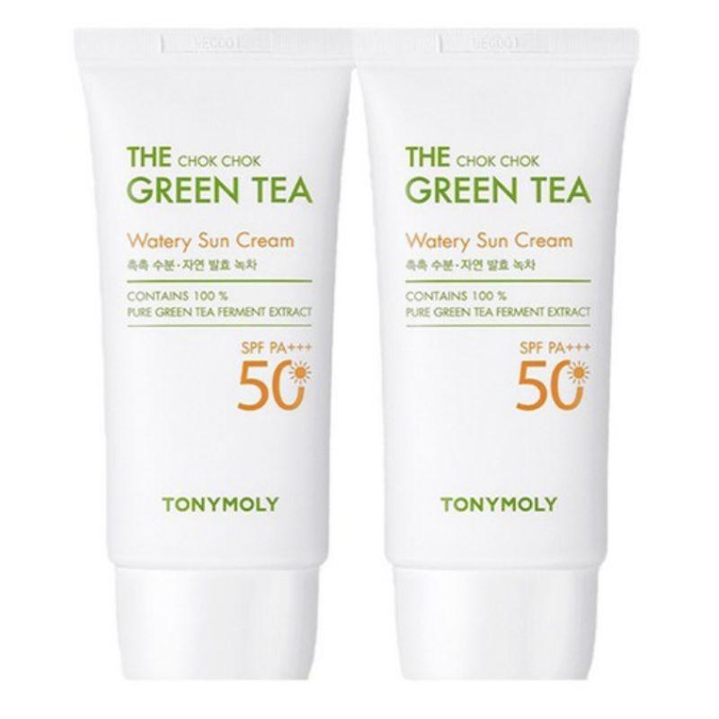 

TONYMOLY The Chok Chok Green Tea Watery Sun Cream SPF50+ PA+++ 50ml x2 Set