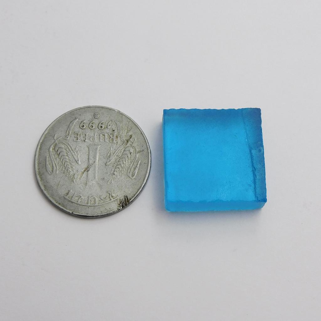 Natürlicher Saphir 37,25 ct Blau Ungeschliffen Roh ZERTIFIZIERT Aus der Erde Abgebaut Loser Edelstein
