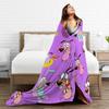Super Warm Blanket Camping Courage Cowardlys Dog Throw Blanket Cartoon Flannel Bedspread For Bedroom Street Trend Sofa Bed Cover