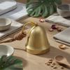 Brass Bell Ornament Gold-Tone Loop Bell Ornament Home Decor Clear Ringing Sound Long-Lasting