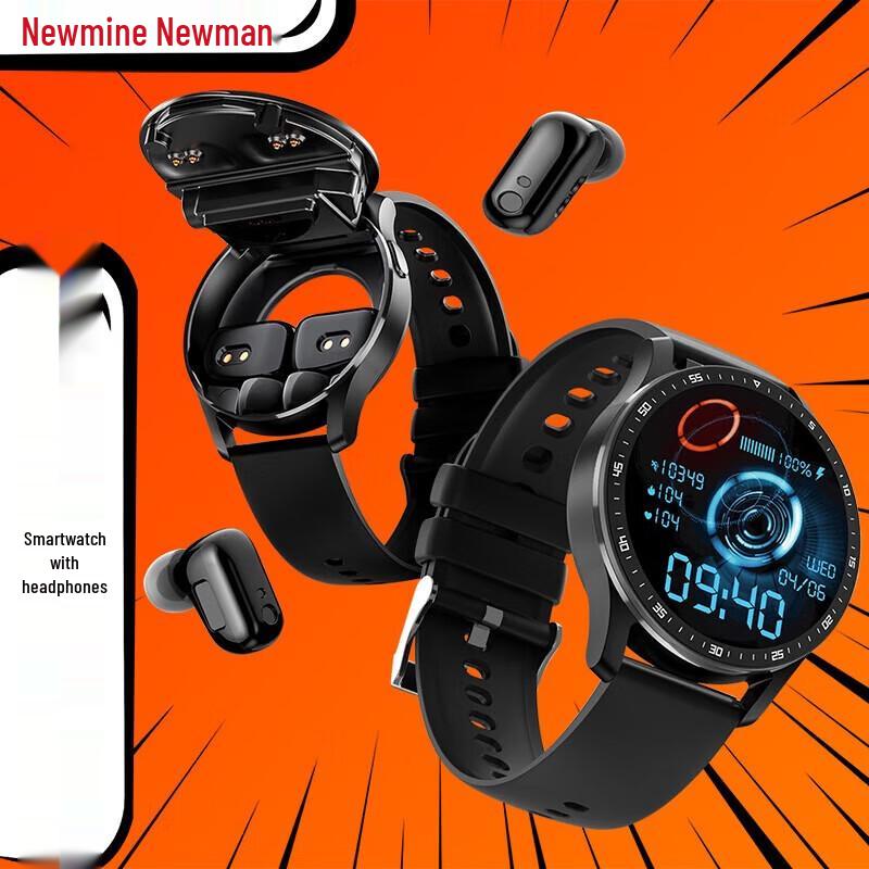 Newman D300 Smart Watch with Bluetooth Earbuds