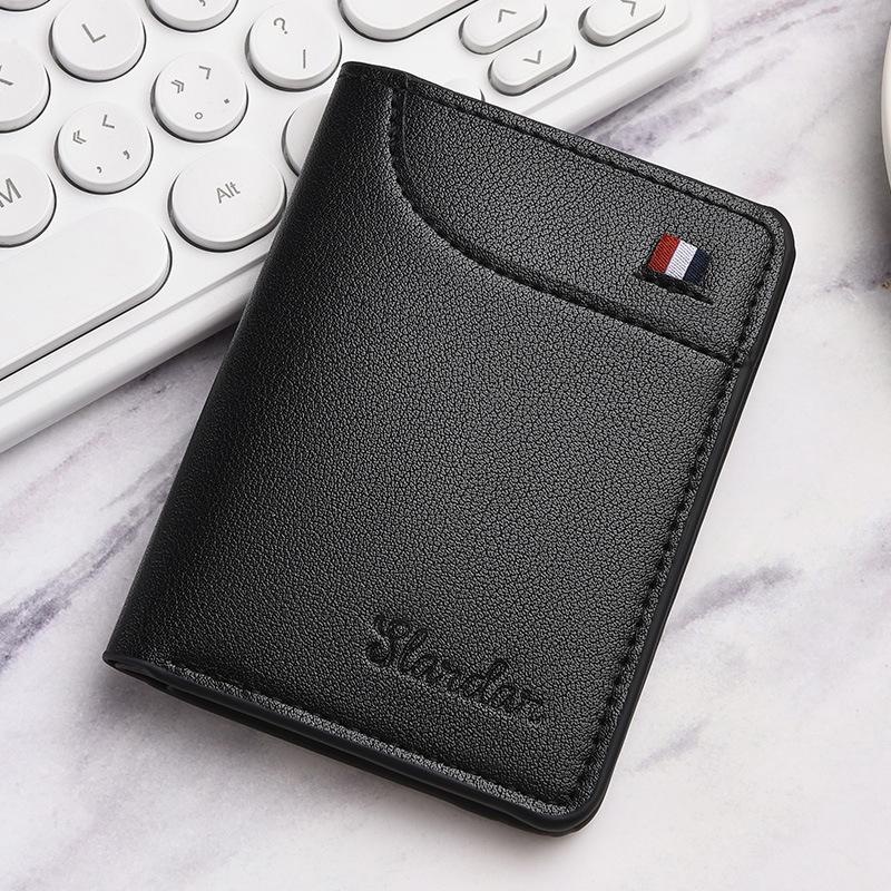 New Super Slim Soft Wallet Pu Leather Mini Credit Card Wallet Purse Card Holders Men Wallet Thin Small Short Coin Wallets
