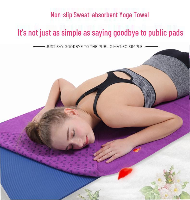 Non-Slip Yoga Towel Blanket with Mesh Bag