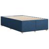 Bed Frame without Mattress Blue 120 x 190 cm Fabric