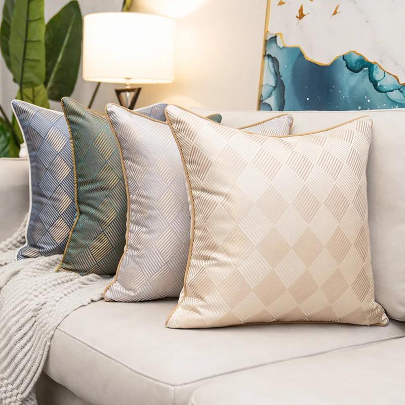 Luxury Sofa Cushion Pillow Nordic Style European Luxury Pillow Model Room Villa Living Room High Grade Pillow Case