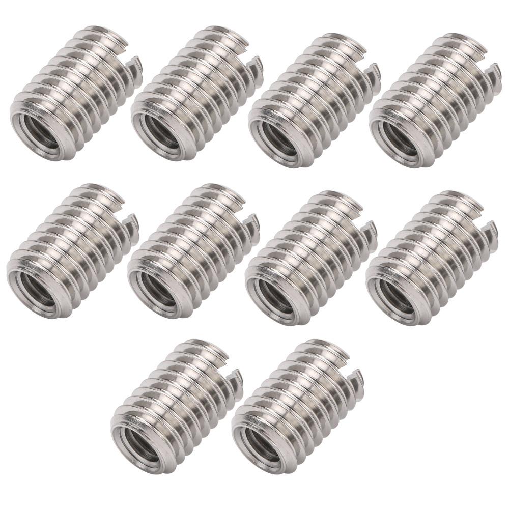 Dado Riduttore di Filettatura M8 x 1.25mm Manicotto Inserto Filettato in Acciaio Inox M5 x 0.8mm Riparazione