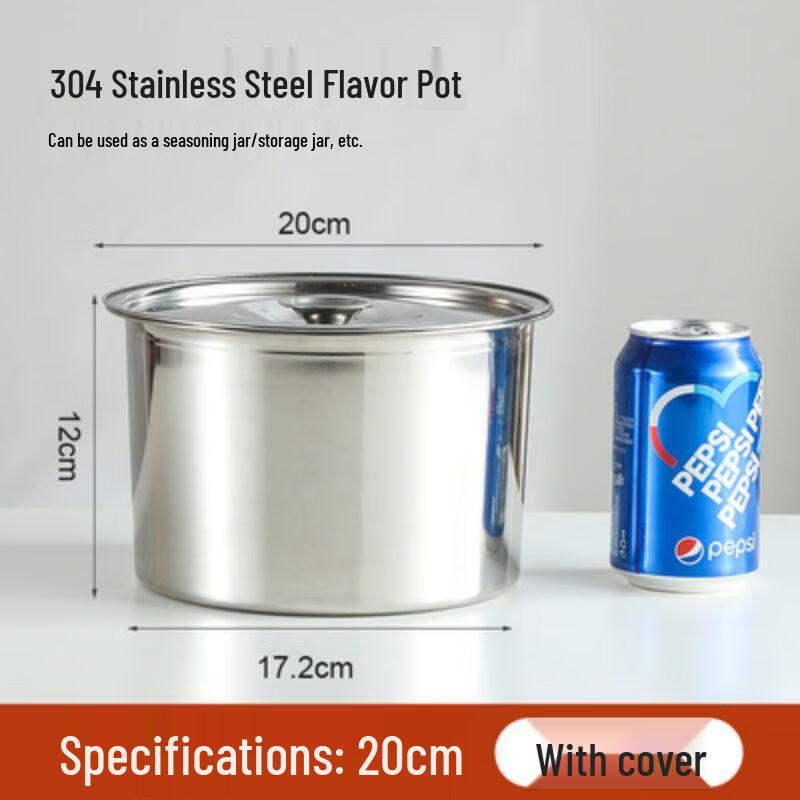 304 Stainless Steel Condiment Bowls with Lids