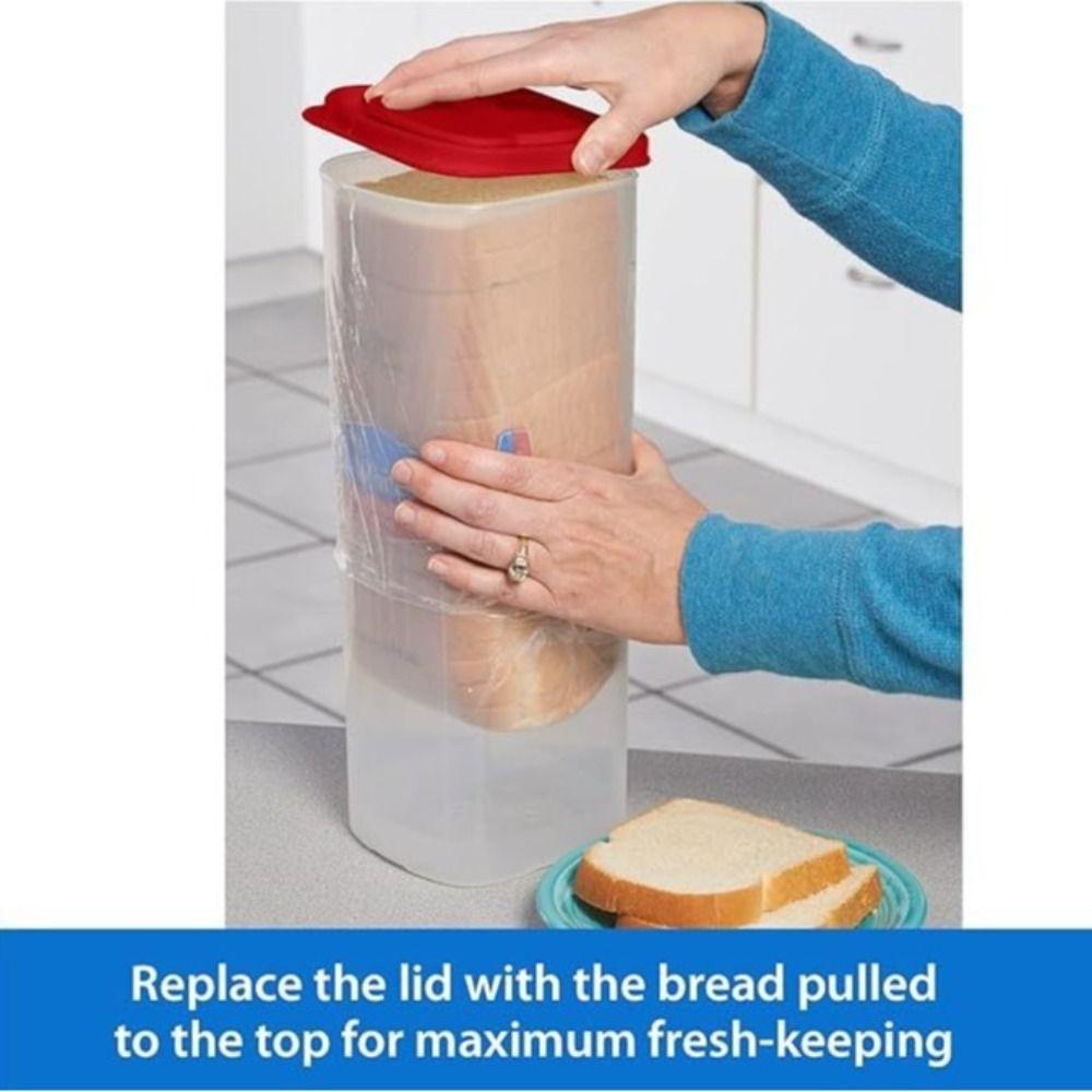 Leakproof Bread Storage Container Airtight Lid Toast Storage Box Bread Holder Food Fresh Keeping