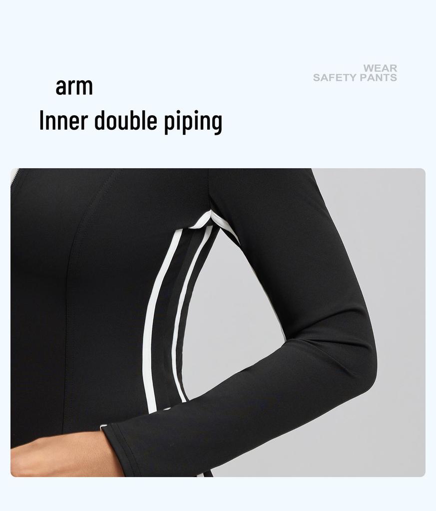 Yoga Flared Pants and Top Striped Slimming Sportswear Set