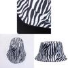 Fisherman Hat Women Black Zebra Print Sun Block Summer Bucket Hat For Outdoor Use