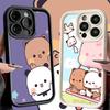 Phone Case for iPhone 17 Air 16E 15 16 Pro Max Bubu Dudu Cartoon Cute Cover 14 Plus 13 12 Mini Soft Shell Silicone Fundas