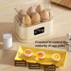 Portable Mini Multifunctional Egg Steamer 6 Adjustable Time Setting Breakfast Egg Maker 6 Eggs Boiled Machine Egg Cooker