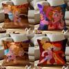 The Chipmunk Anime Adventure Cushion Cover Anti-dustmite Pillowcase Invisible Zipper Silky Short Plush Sofa Cushion Cover
