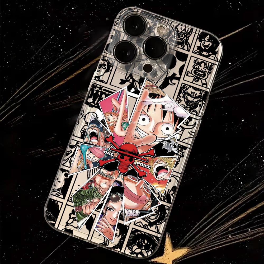 Anime Ones Pieces Luffys Magnetic Phone Case for Samsung Galaxy S25 S24 S23 S22 S21 S20 FE Edge Plus Ultra 5G Soft Clear TPU