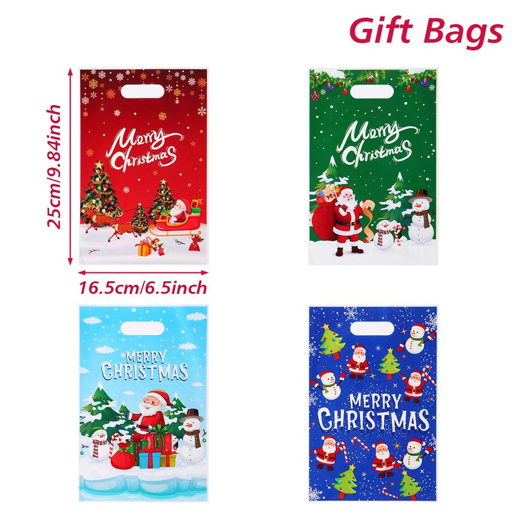 Christmas Santa Claus Gift Handbag Merry Christmas Decorations 2025 Navidad Natal Xmas Tree Elk Candy Handy Bag New Year 2026