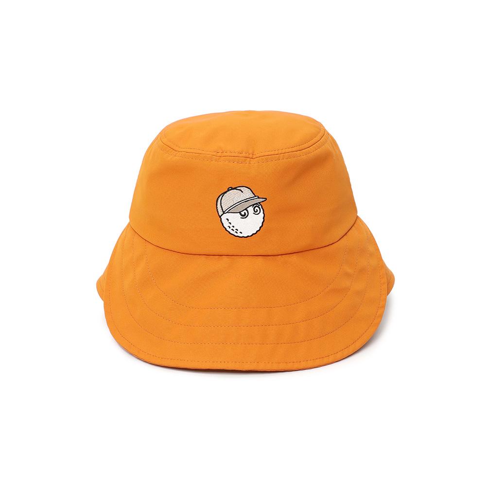MALBON GOLF New Asymmetrical Bucket Hat Orange (Woman)