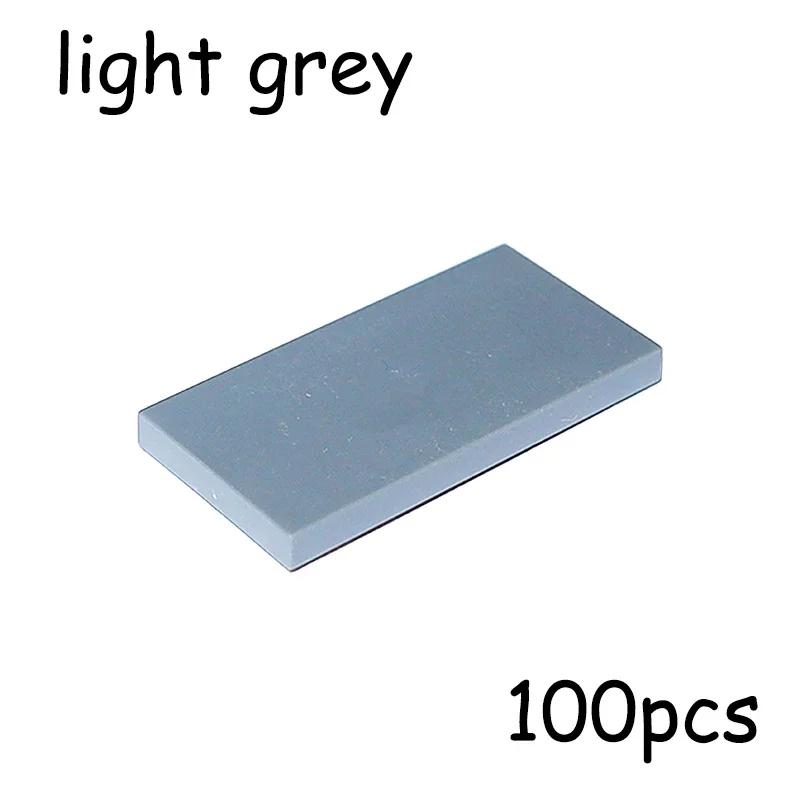 100 DB MOC Összeszerelhető Alkatrész 87079 Méretű Sima Csempe Sima 2*4 Építőkockák DIY Oktatási Kreatív Játék 2x4 Kockák