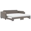 Vidaxl Sofa Rozsuwana Z Materacami, Kolor Taupe, 100X200 Cm, Tkanina