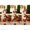 Charming Red Wine Bottle Cover Bags With Santa Claus And Snowman For Holiday Cheer