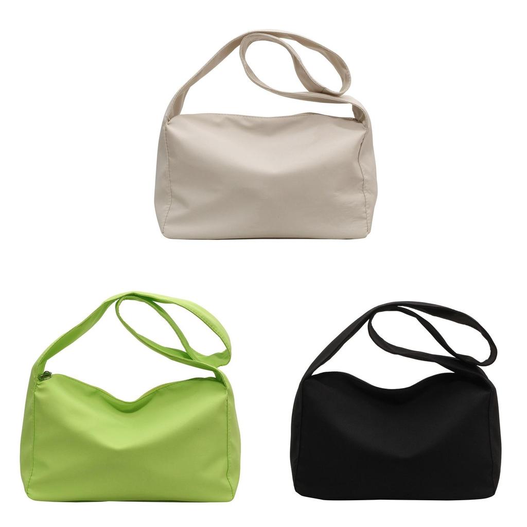 Minimalist Oxford Canvas Tote Bag With Top Zip For Daily Use