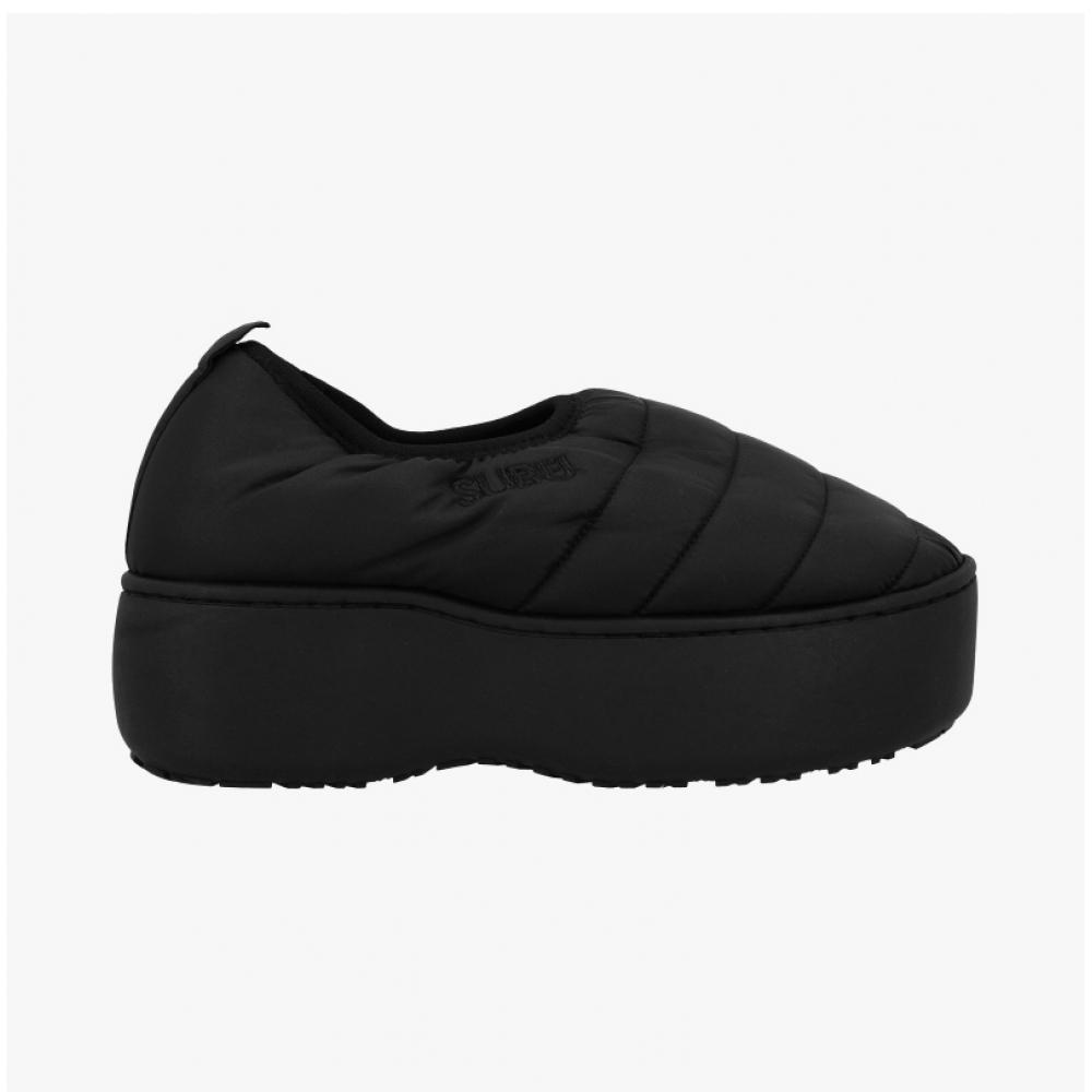 Subu Vamp Platform Black Slipper  Sv 13 