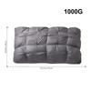 1/2-Pack 3D Bread-Shaped White Pleated Pillow – Ergonomic Neck & Spine Support, Moisture-Wicking, Ideal for Relaxing Sleep, Bedroom, 74×48cm