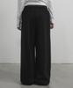CHICKS Muir Double-Pleat Wide Pants Black