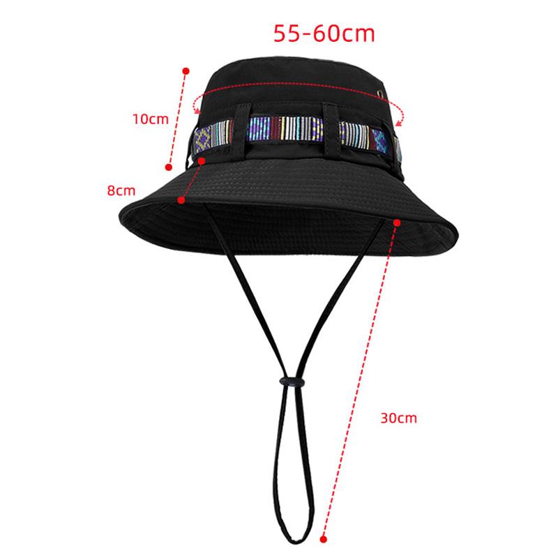Frühling Sommer Band Fischerhut Männer Frauen Outdoor Angeln Bergsteigen Hut Sonnenschutzhut