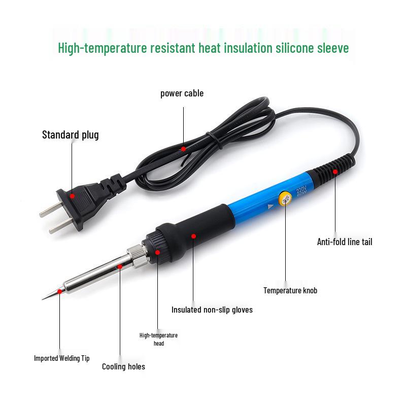 Smart Inner-Heated 60W Electric Soldering Iron with Adjustable Constant Temperature for Pyrography and Welding.