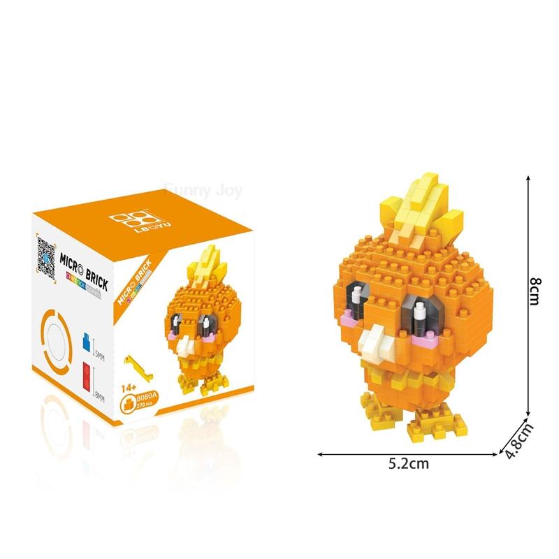 61 Style Funny Building Blocks Assembly Anime Picachu Charizard Doll Blastoise Bulbasaur Gengar Bricks Toy for Kid