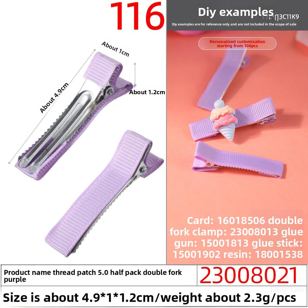 Thickened Duckbill Clips Fabric Hair Clips Edge ClipsHandcrafted Hair Accessory Materials Hair Accessory Accessories