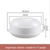 Multi-Layered Household Steamer Basket: High-Temperature Resistant with Lid, for Microwave Oven