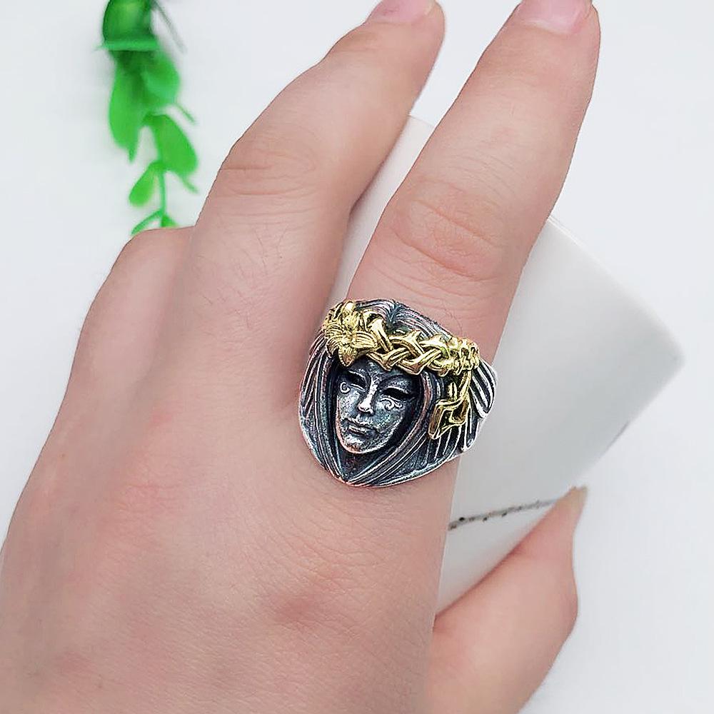 

New Men s Ring Retro Goddess Style Punk Style Jewelry 13