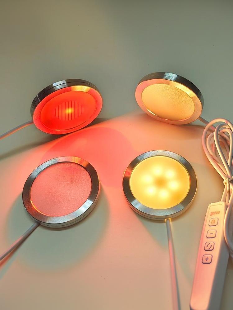 USB Circular Wltra-thin Aluminum Alloy Lamp 5V 3D Printer Accessories Led Light Parts DIY Model Warm White/Multicoour