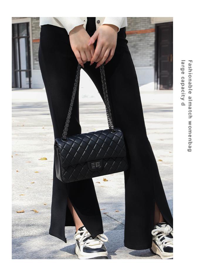 2024 Women's Small Fashion Diamond Chain Sheepskin Shoulder Bag