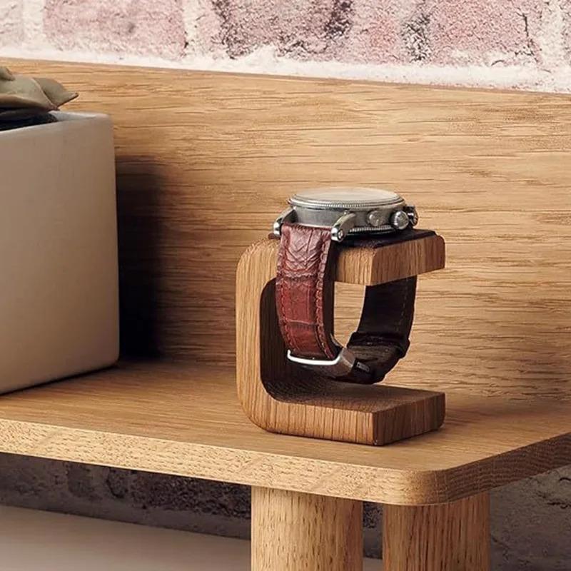 Hot-selling Wooden Watch Holder Jewelry Organizer Display Stand For Bracelet Ring Watch Display Solidwood Watch Stand Wholesale