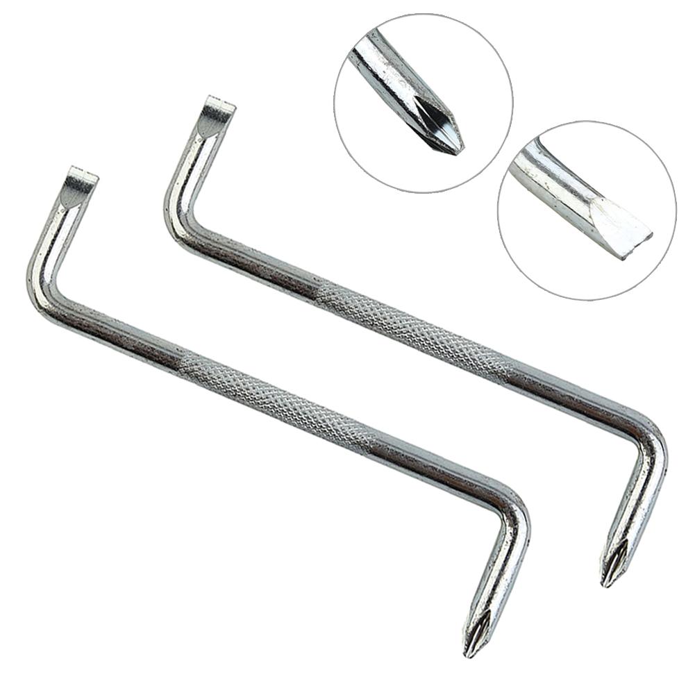 2PCS Slotted Cross Flat Cross Screw Driver Repair Tool