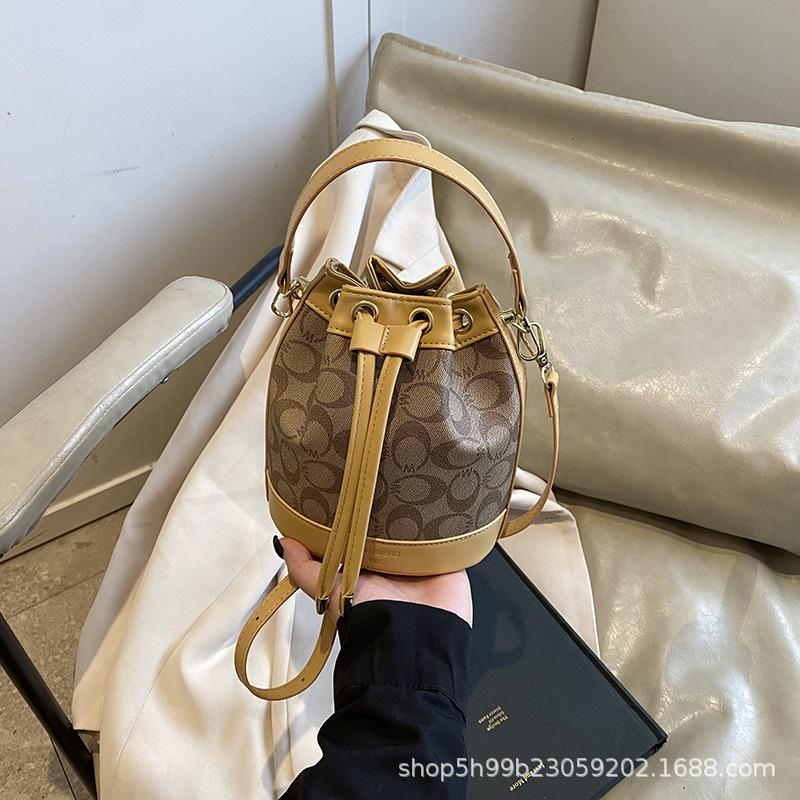Hot Sale New Fashion Bucket Bag Portable One Shoulder Oblique Cross Women's Bag