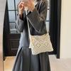 Knitted Bag Women's Spring and Summer New Fashion Versatile Shoulder Messenger Bag Casual High-end Woven Straw Bag
